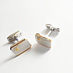 Vintage Gucci Two Tone, Bullet Back Cufflinks